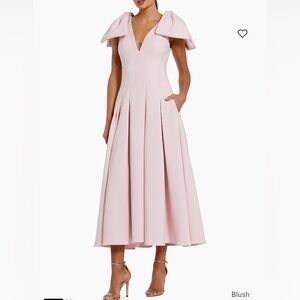 Mac Duggal Ieena Crêpe Bow-Strap A-Line Cocktail Dress